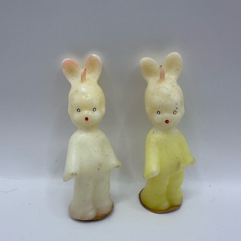 Vintage Gurley Easter bunny candles
